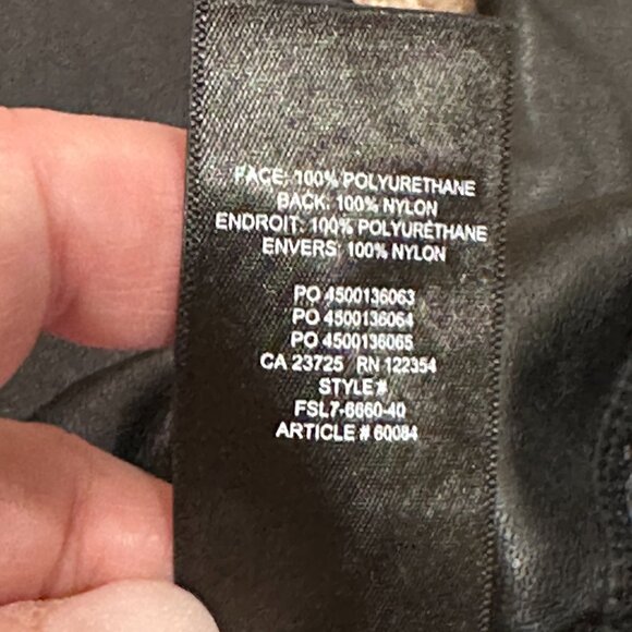 Aritzia Wilfred Free Daria Pant High Waist UnReal Leather Leggings Black Boho XS - Picture 12 of 12